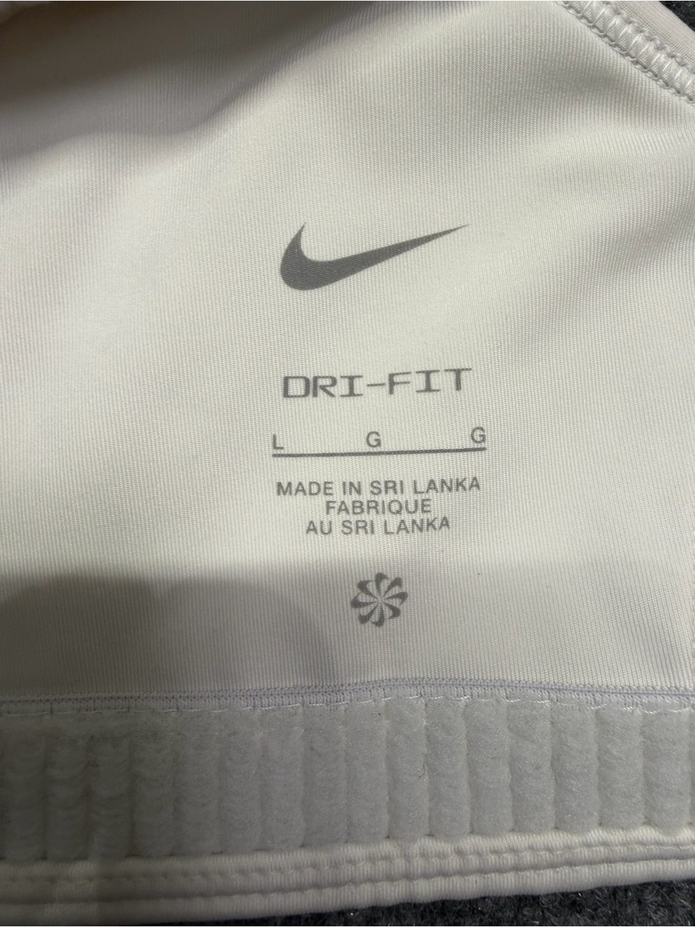 Nike Cream Racerback Performance Sports Bra - Picture 2 of 4